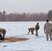 Cold-Weather Operations Course class 22-02 students learn about Arctic tent on snowy training day
