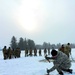 Cold-Weather Operations Course class 22-02 students learn about Arctic tent on snowy training day