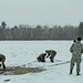 Cold-Weather Operations Course class 22-02 students learn about Arctic tent on snowy training day