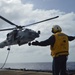 Helicopter Maritime Squadron (HSM) 78 conducts in-flight refueling drills in Philippine Sea