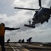 Helicopter Maritime Squadron (HSM) 78 conducts in-flight refueling drills in Philippine Sea