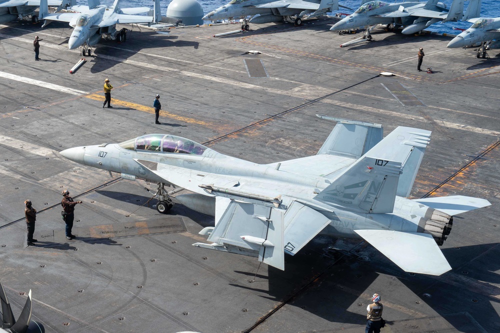 USS Carl Vinson (CVN 70) sailors conduct equipment checks