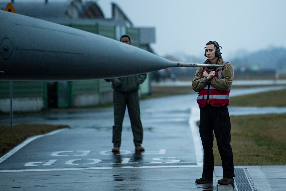 U.S. F-16s strengthen Air Policing mission with long-planned Poland deployment