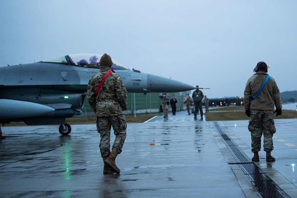 U.S. F-16s strengthen Air Policing mission with long-planned Poland deployment