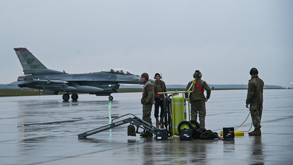 U.S. F-16s strengthen Air Policing mission with long-planned Poland deployment