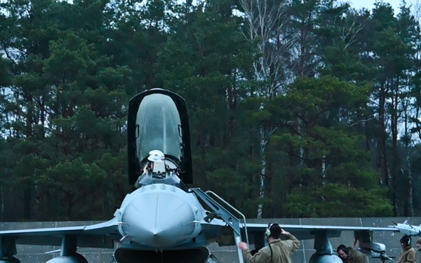 U.S. F-16s strengthen Air Policing mission with long-planned Poland deployment
