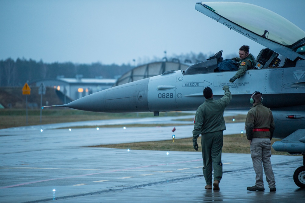 U.S. F-16s strengthen Air Policing mission with long-planned Poland deployment