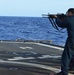 Sailors aboard USS Lake Champlain undergo small arms qualifications