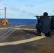 Sailors aboard USS Lake Champlain undergo small arms qualifications