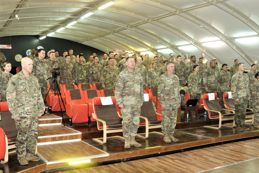 640th Aviation Support Battalion ends Middle East mission with a Transfer-of-Authority ceremony