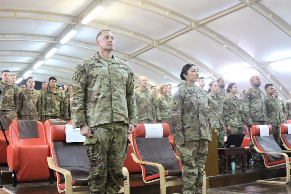 640th Aviation Support Battalion ends Middle East mission with a Transfer-of-Authority ceremony