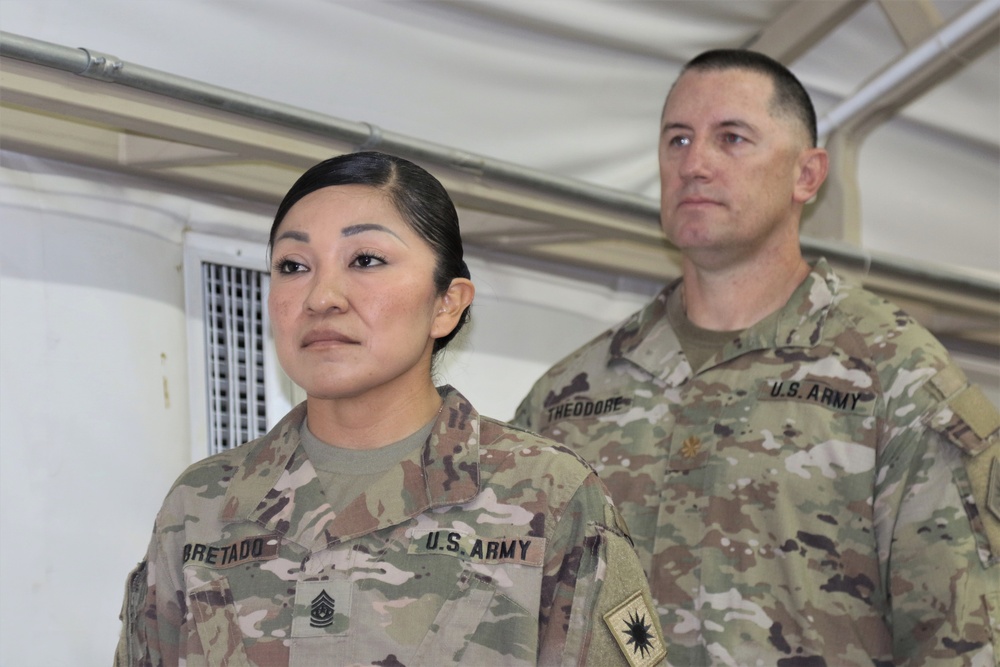 640th Aviation Support Battalion ends Middle East mission with a Transfer-of-Authority ceremony