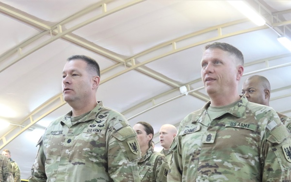 640th Aviation Support Battalion ends Middle East mission with a Transfer-of-Authority ceremony