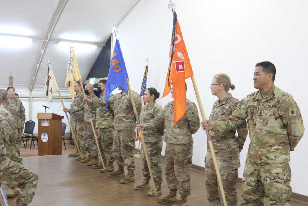 640th Aviation Support Battalion ends Middle East mission with a Transfer-of-Authority ceremony