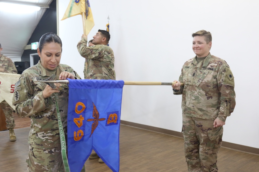 640th Aviation Support Battalion ends Middle East mission with a Transfer-of-Authority ceremony