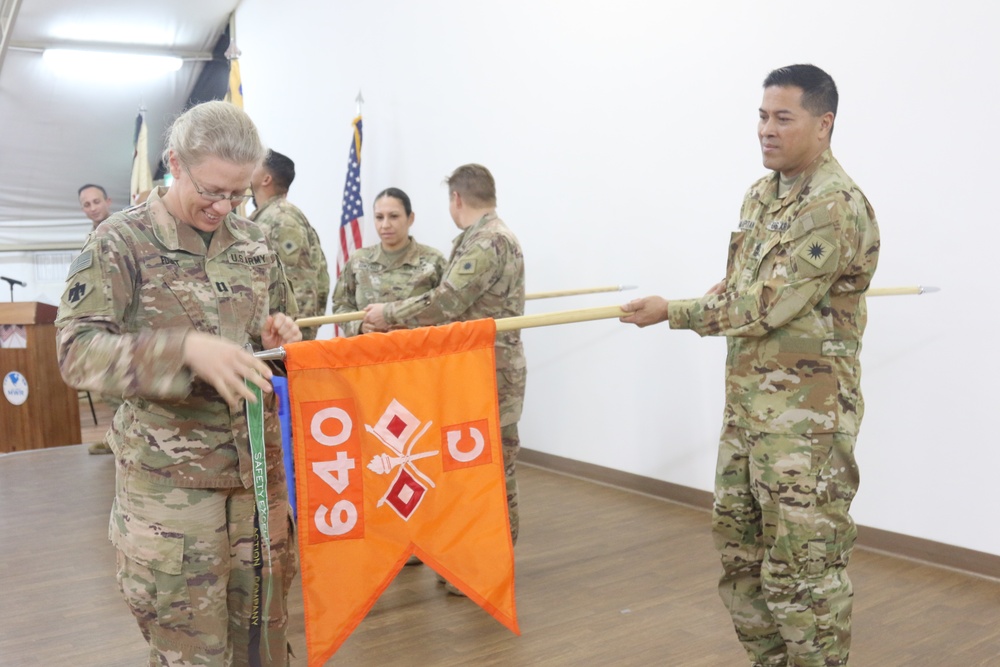 640th Aviation Support Battalion ends Middle East mission with a Transfer-of-Authority ceremony