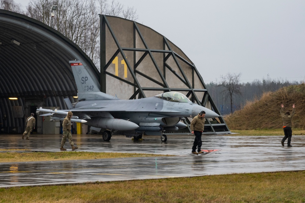 U.S. F-16s strengthen Air Policing mission with long-planned Poland deployment