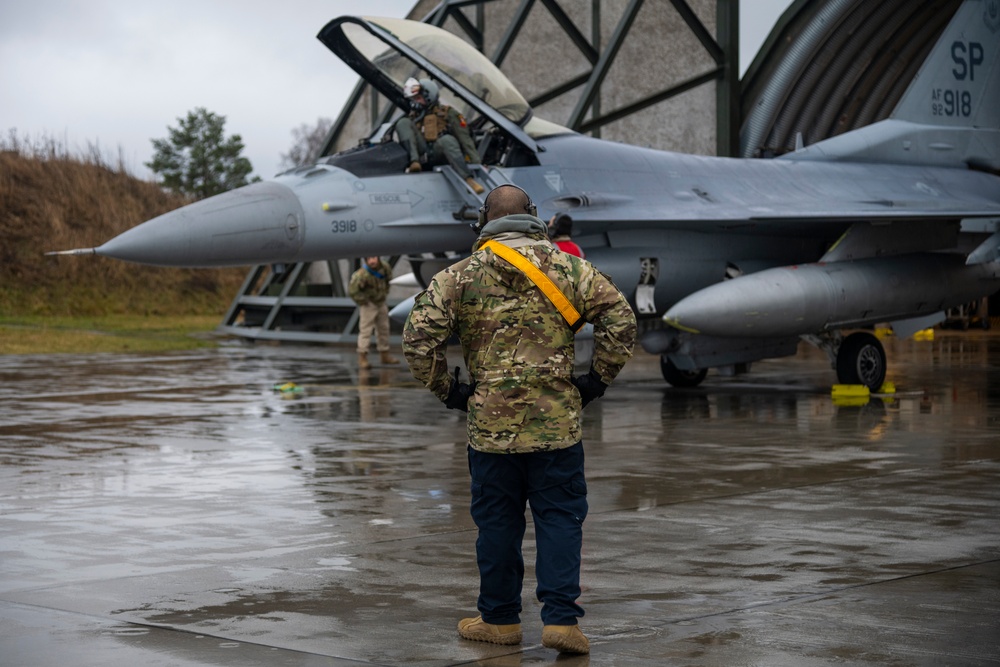 U.S. F-16s strengthen Air Policing mission with long-planned Poland deployment