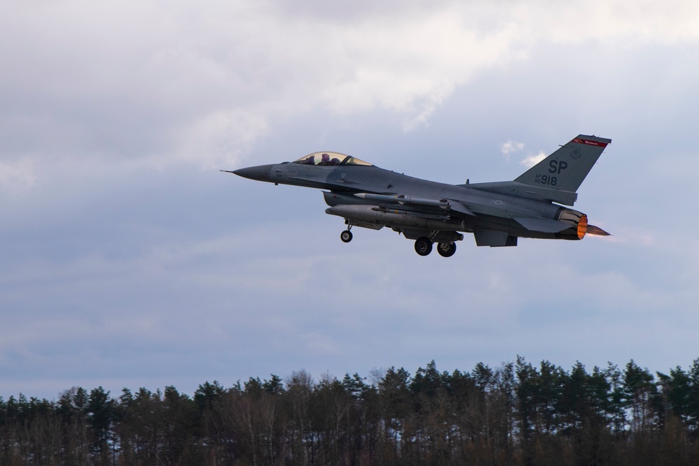 U.S. F-16s strengthen Air Policing mission with long-planned Poland deployment