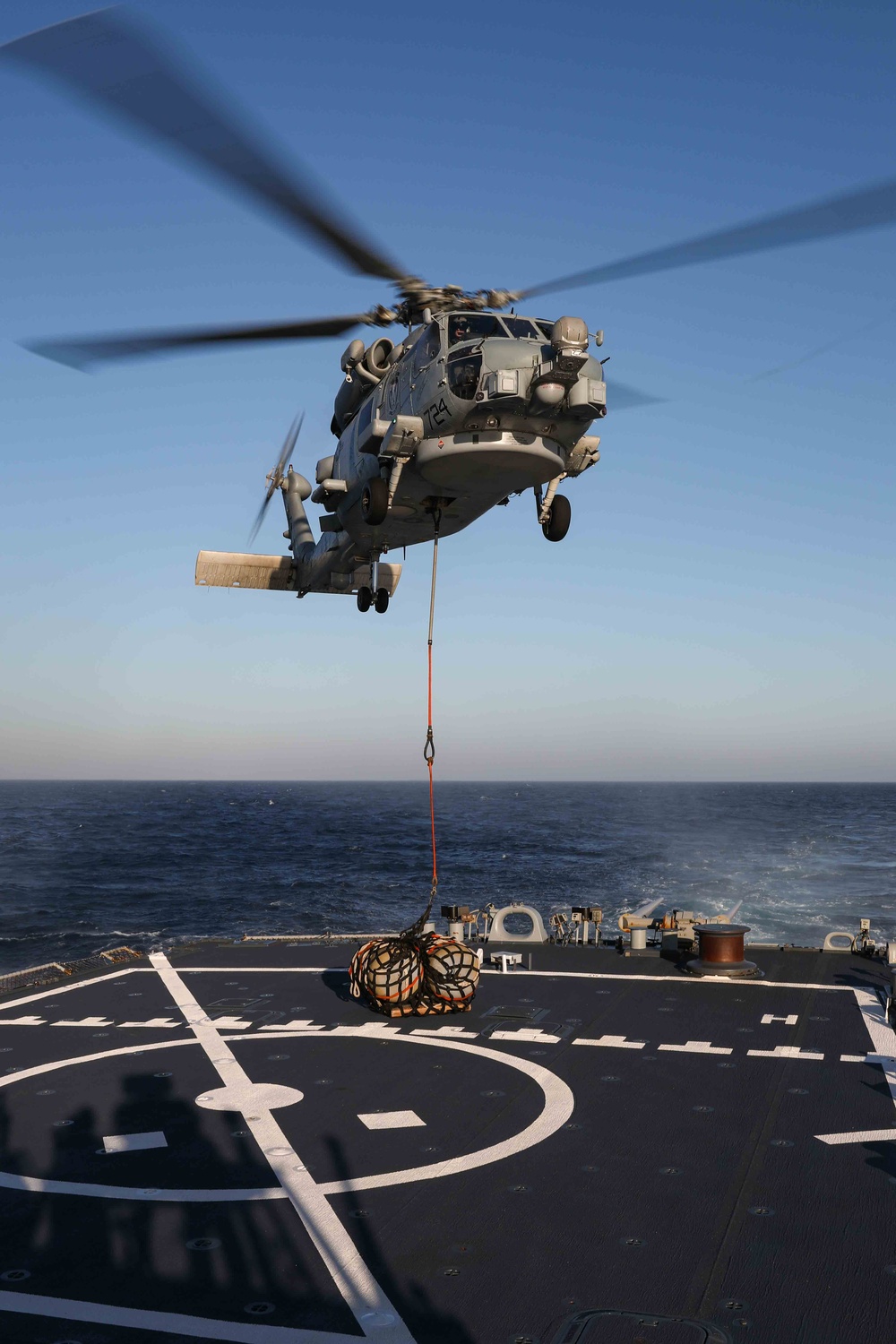 USS Ross conducts flight operations