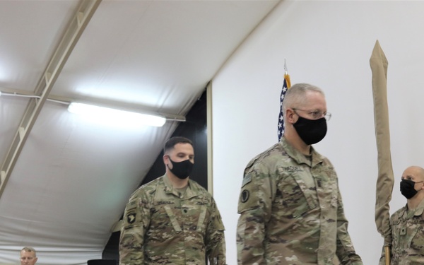 Task Force Raptor 1-168th GSAB ends Middle East mission with a Transfer-of-Authority ceremony