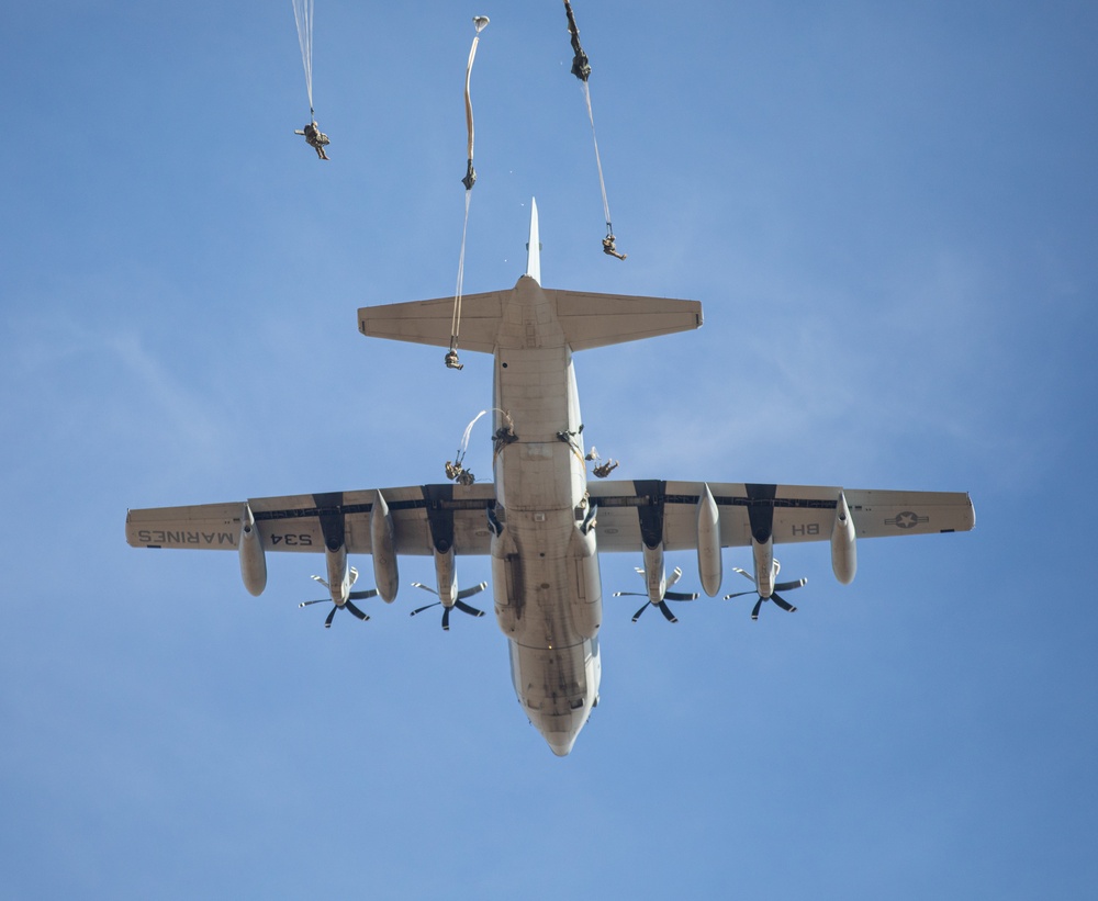 82nd Airborne Division Paratroopers conduct a jump to maintain readiness and proficiency