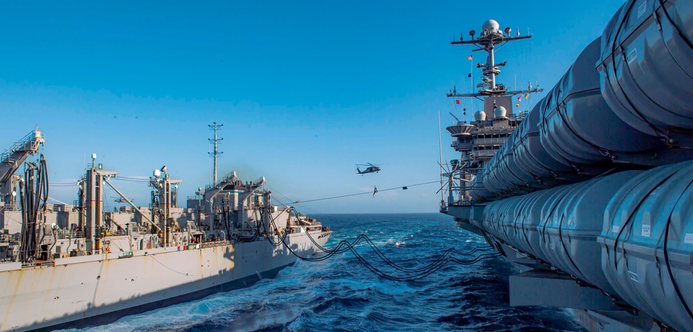 The Harry S. Truman Carrier Strike Group is on a scheduled deployment in the U.S. Sixth Fleet area of operations in support of naval operations to maintain maritime stability and security.