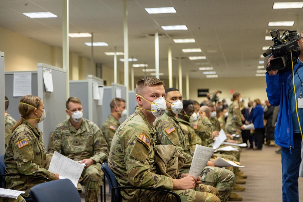 National Guard reports for duty at Defense Supply Center Columbus to aid Ohio hospitals amid COVID surge