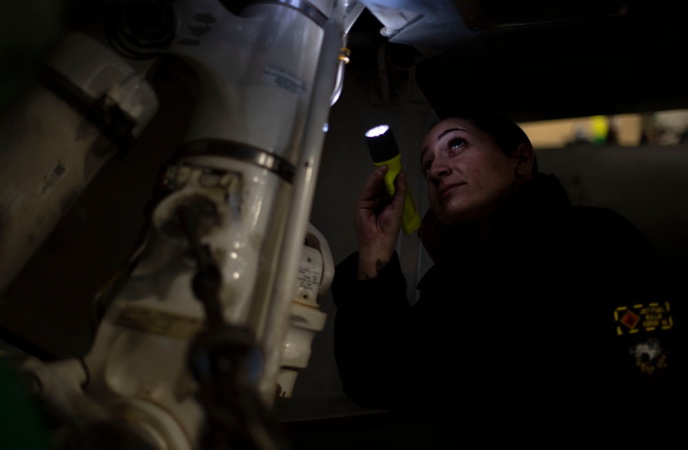 The Harry S. Truman Carrier Strike Group is on a scheduled deployment in the U.S. Sixth Fleet area of operations in support of naval operations to maintain maritime stability and security.