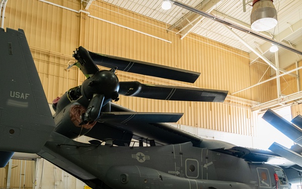 27 SOW receives Air Force's first CV-22 Osprey with nacelle improvement modifications