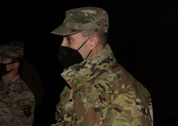 First In Air Force Orange Rope Pinning Ceremony