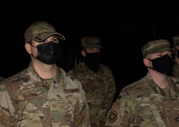 First In Air Force Orange Rope Pinning Ceremony