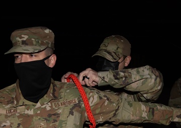 First In Air Force Orange Rope Pinning Ceremony