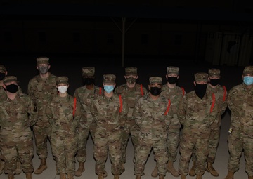 First In Air Force Orange Rope Pinning Ceremony