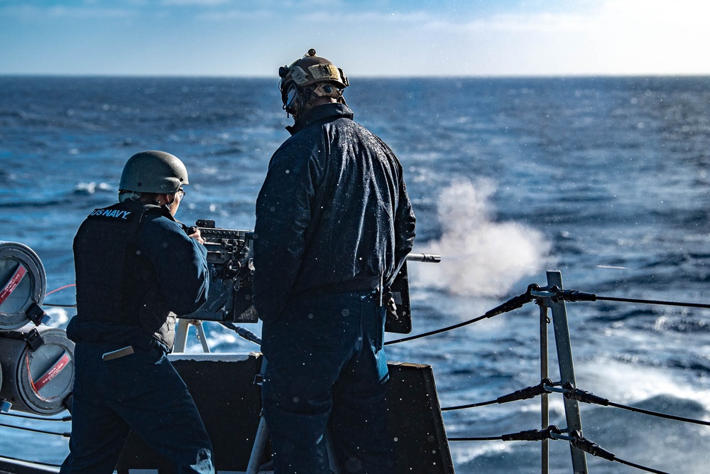 USS Spruance live-fire exercise