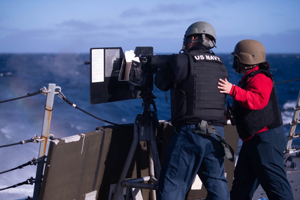 USS Spruance live-fire exercise