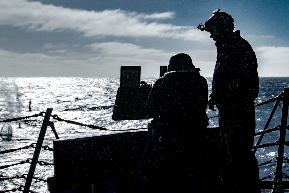 USS Spruance live-fire exercise