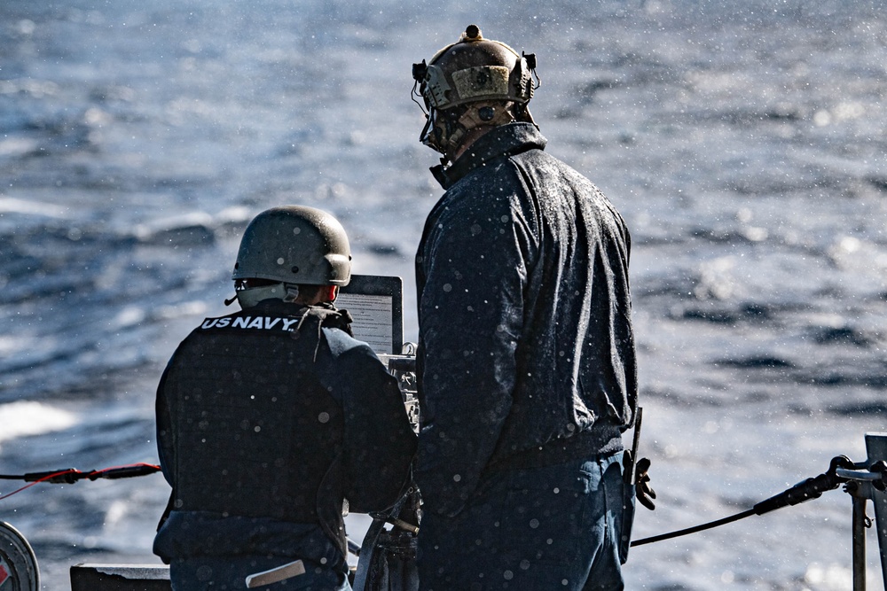 USS Spruance live-fire exercise