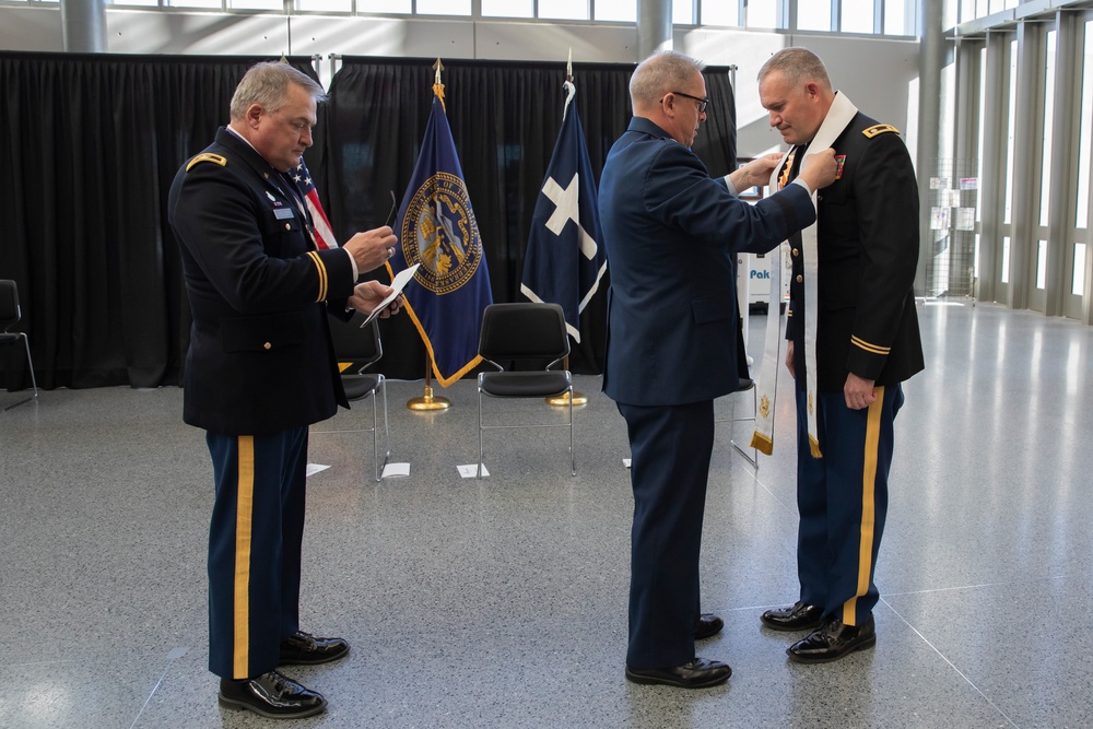 The Nebraska National Guard welcomed their new State Chaplain in a Passing of Stole ceremony