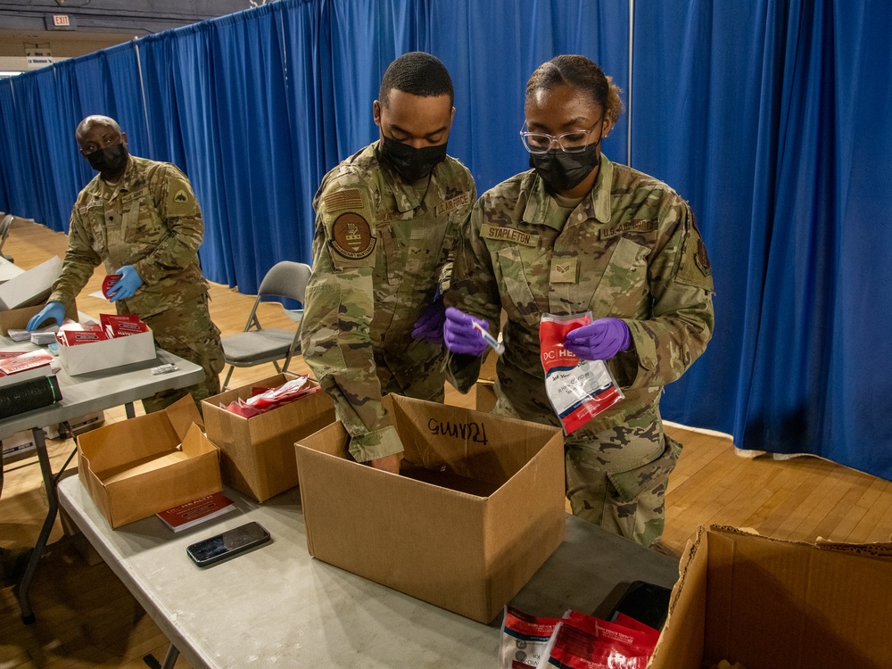 D.C. National Guard supports D.C. Health COVID self-testing mission