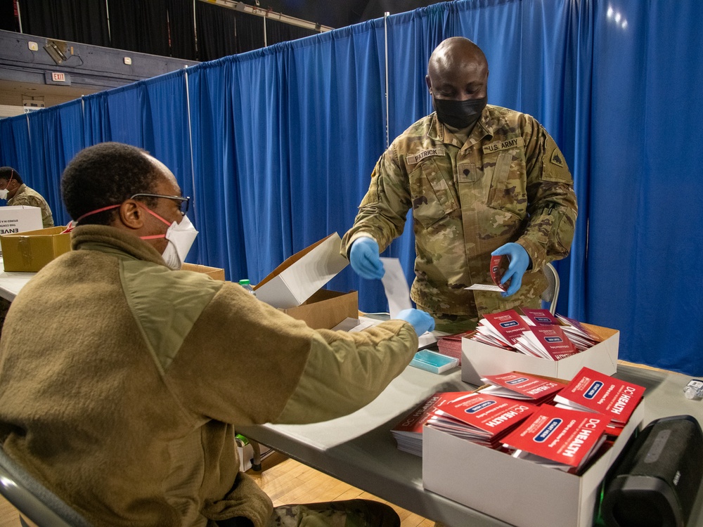 D.C. National Guard supports D.C. Health COVID self-testing mission