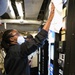 USS Ross Sailors keep the ship clean