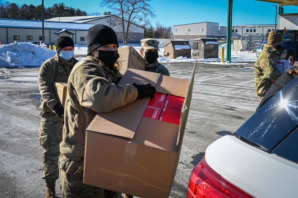 Connecticut National Guard Distributes COVID-19 Tests and N95 Masks