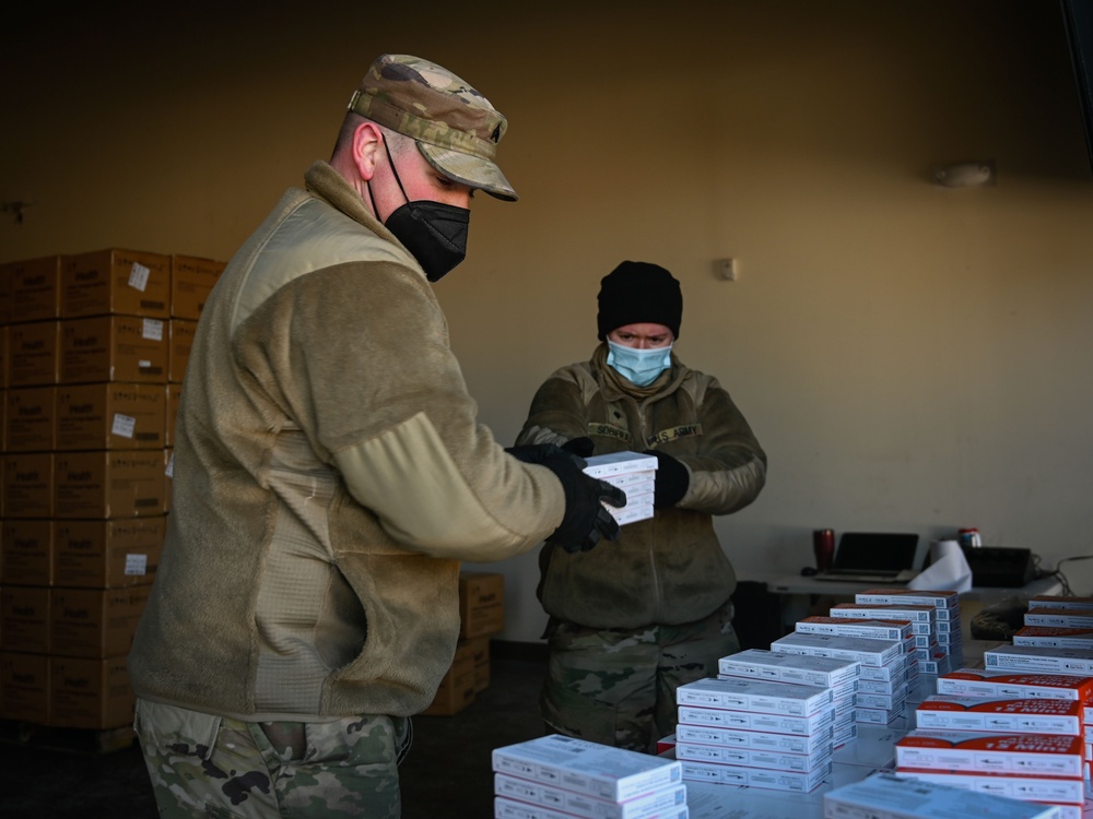 Connecticut National Guard Distributes COVID-19 Tests and N95 Masks