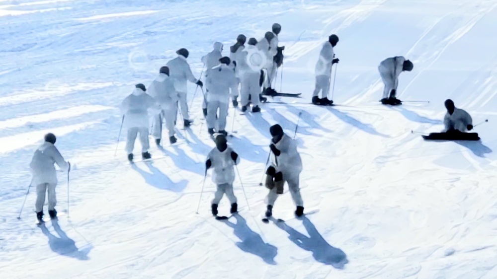 CWOC students complete skiing familiarization during training at Fort McCoy