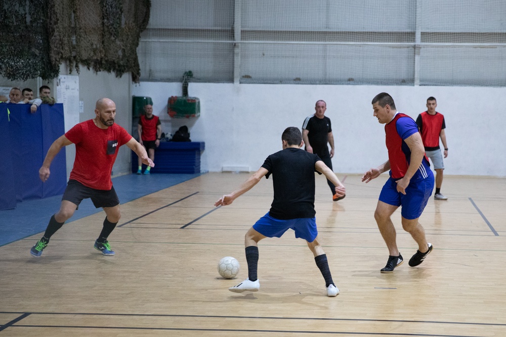 KFOR RC-E C2 Hosts Indoor Soccer Tournament KFOR RC-E C2 Hosts Indoor Soccer Tournament
