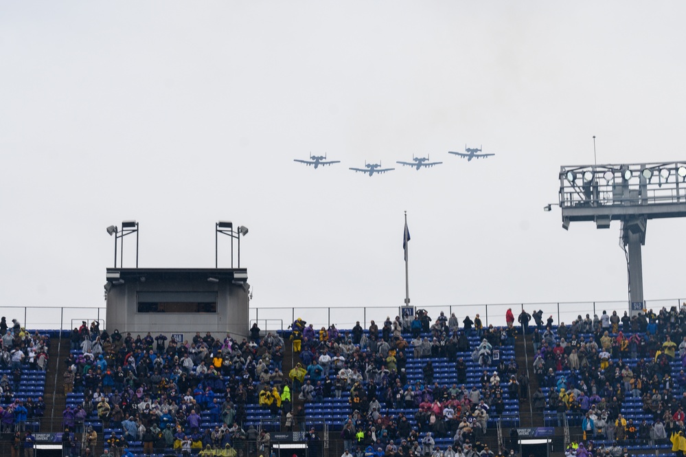 104th Fighter Squadron A-10 Ravens Flyover