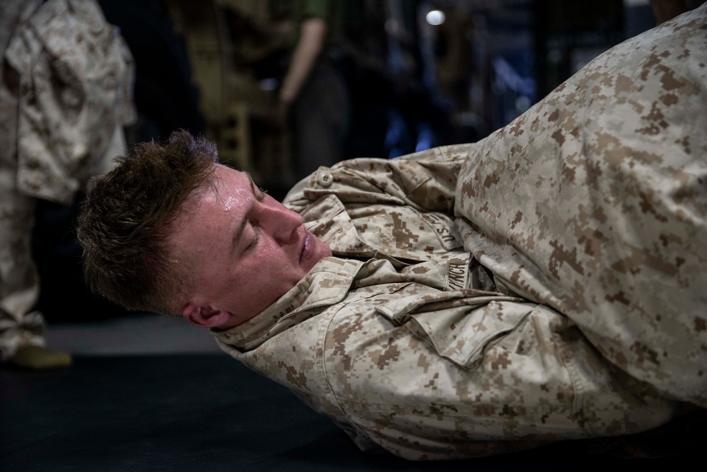 11th MEU, BLT 1/1 participate in MCMAP aboard USS Essex (LHD 2)