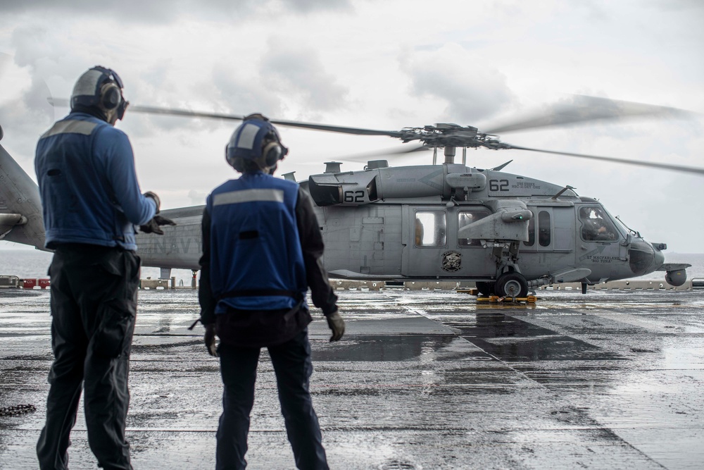 Dvids - Images - Uss Essex (lhd 2) Conduct Routine Flight Operations 