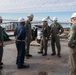 RADM John Meier visits USS George Washington (CVN 73).